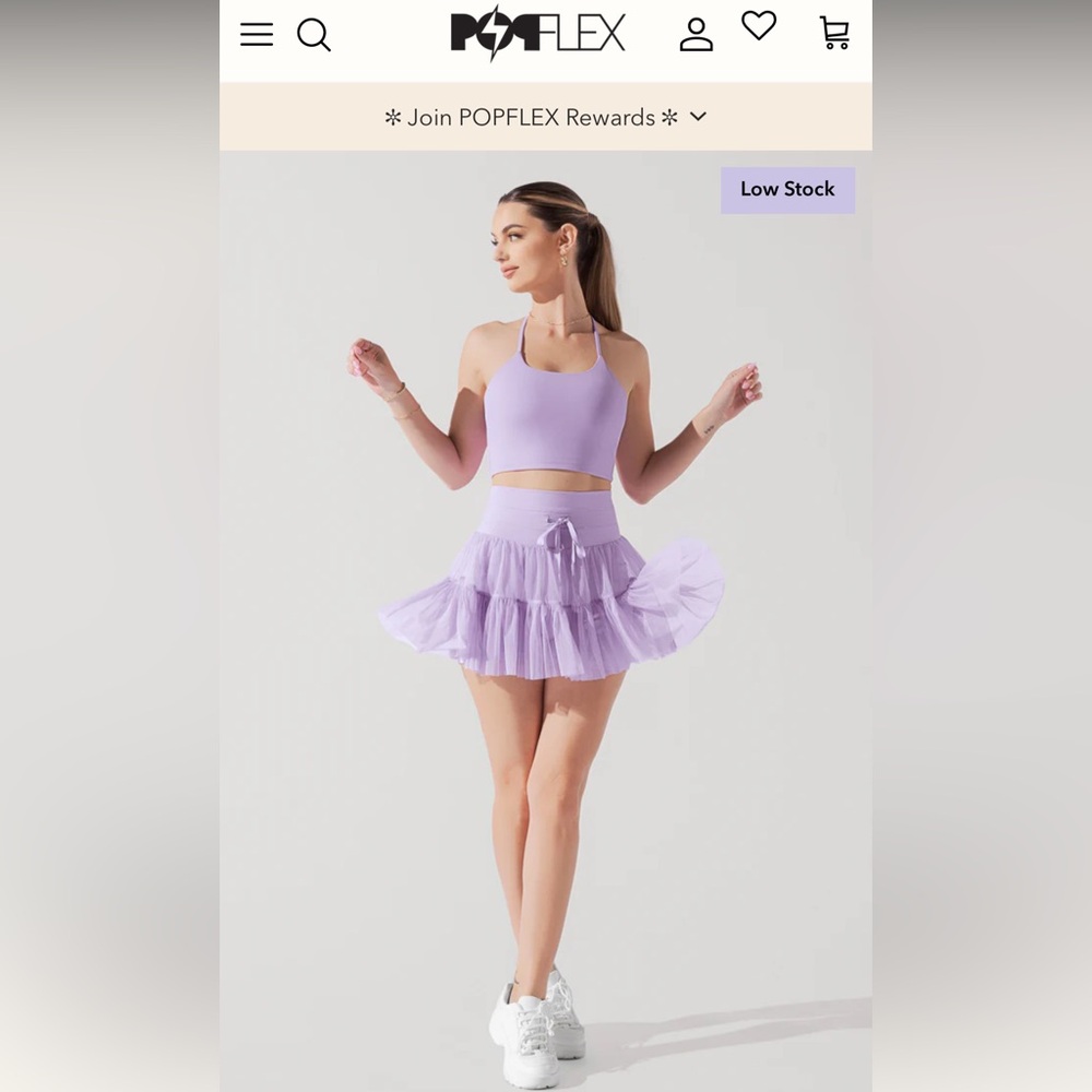 POPFLEX Pirouette Skort NWT - Digital Lavender (Taylor’s rehearsal skort)